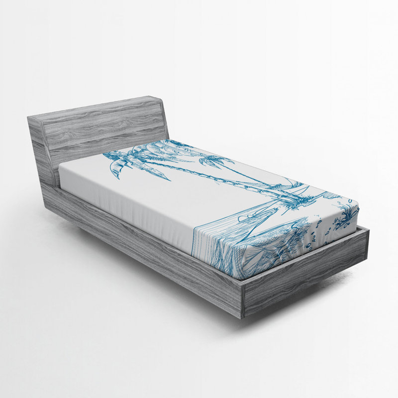 East Urban Home Beach Fitted Sheet | Wayfair